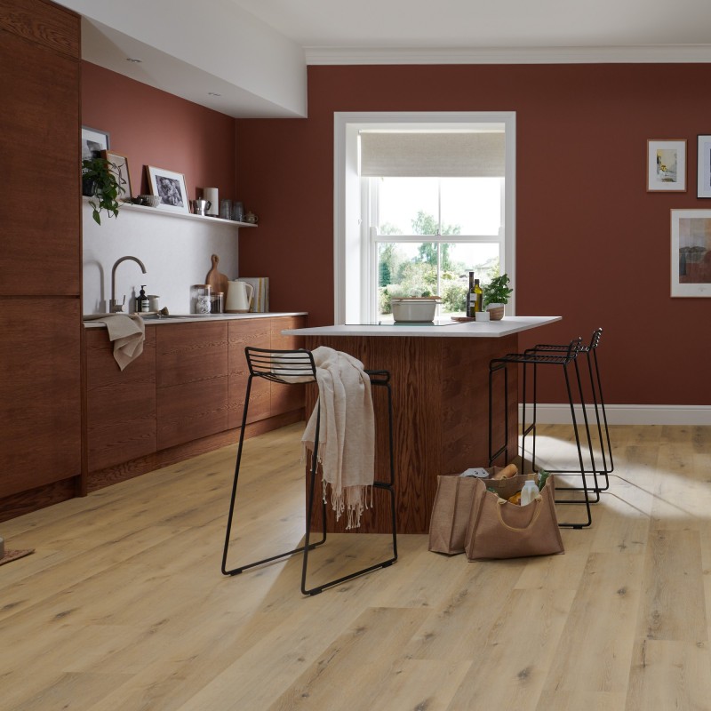 Luvanto Classic Oak - Premium Design Wood Luxury Vinyl Flooring - Click - 228mm x 1220mm - Insitu