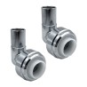 15mm Speedfit (Push-fit) to 15mm Compression 90 Degree Angled Fittings Pipe Elbow (Pair)