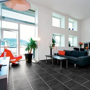 Luvanto Black Slate - Click Plus Stone Luxury Vinyl Flooring - 305mm x 610mm