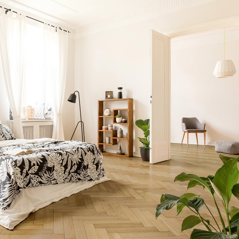 Luvanto Classic Oak - Premium Click Plus Herringbone Luxury Vinyl Flooring - 126mm x 630mm - Insitu