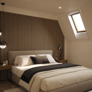 Tuscan Natural Oak Acoustic Slat Wall Panel - 608mm (w) x 2400mm (h)