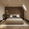 Tuscan Smoked Oak Acoustic Slat Wall Panel - 2400mm x 608mm - Insitu
