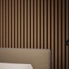 Tuscan Smoked Oak Acoustic Slat Wall Panel - 2400mm x 608mm - Single