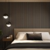 Tuscan Misty Grey Acoustic Slat Wall Panel - 2400mm x 608mm - Single