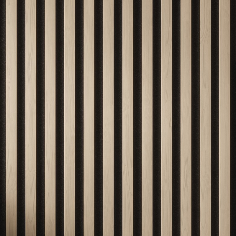 Tuscan Natural Oak Acoustic Slat Wall Panel - 2400mm x 608mm - Close Up