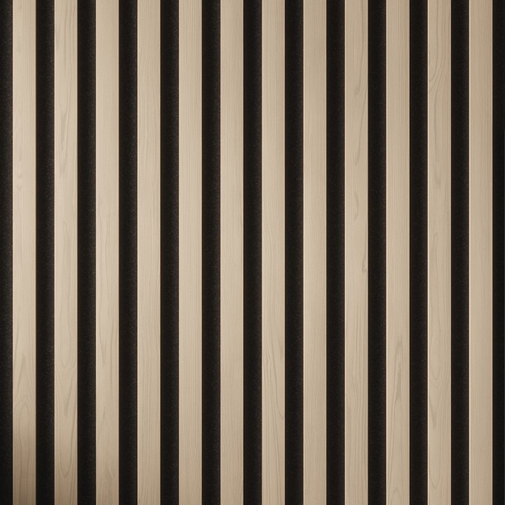 Tuscan Natural Oak Acoustic Slat Wall Panel - 2400mm x 608mm - Close Up