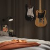 Tuscan Smoked Grey Acoustic Slat Wall Panel - 2400mm x 608mm - Single