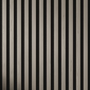 Tuscan Smoked Grey Acoustic Slat Wall Panel - 608mm (w) x 2400mm (h)