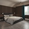 Tuscan Walnut Acoustic Slat Wall Panel - 2400mm x 608mm - Single