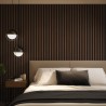 Tuscan Walnut Acoustic Slat Wall Panel - 2400mm x 608mm - Single