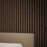 Tuscan Walnut Acoustic Slat Wall Panel - 2400mm x 608mm - Single