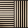Tuscan Natural Oak Acoustic Slat Wall Tile - 553mm x 553mm - Close Up