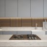 Tuscan Smoked Oak Acoustic Slat Wall Tile - 553mm x 553mm - Pack 4