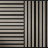 Tuscan Smoked Grey Acoustic Slat Wall Tile - 553mm x 553mm - Close Up