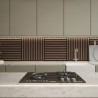 Tuscan Walnut Acoustic Slat Wall Tile - 553mm x 553mm - Pack 4