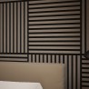 Tuscan Misty Grey Acoustic Slat Wall Tile - 553mm x 553mm - Pack 4