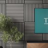 Tuscan Misty Grey Acoustic Slat Wall Tile - 553mm x 553mm - Pack 4