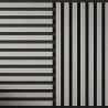 Tuscan Misty Grey Acoustic Slat Wall Tile - 553mm x 553mm - Close Up
