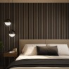 Tuscan Smoked Grey Acoustic Slat Wall Panel - 2400mm x 608mm - Single