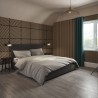 Tuscan Natural Oak Acoustic Slat Wall Chevron Tile - 553mm x 553mm - Pack 4