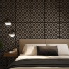 Tuscan Misty Grey Acoustic Slat Wall Chevron Tile - 553mm x 553mm - Pack 4