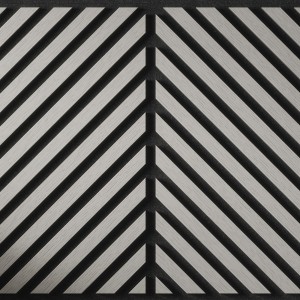 Tuscan Misty Grey Acoustic Slat Wall Chevron Square Tiles - 553mm (w) x 553mm (h) - Pack of 4