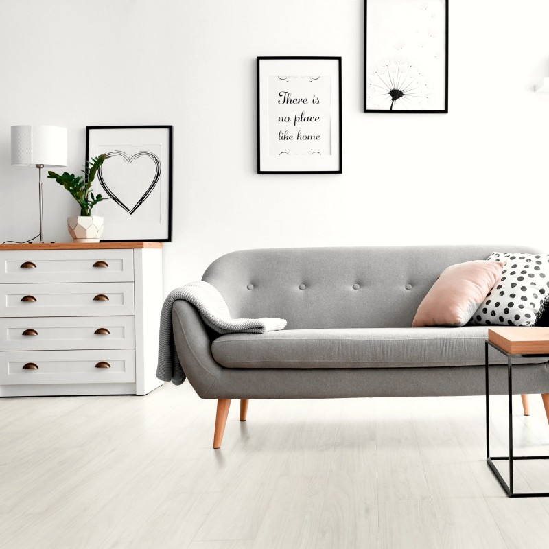 Luvanto Arctic Maple - Design Wood Luxury Vinyl Flooring - Glue Down - 152mm x 914mm - Insitu