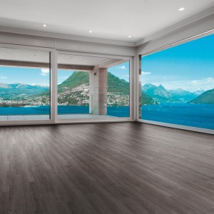 Luvanto Smoked Charcoal - Design Wood Luxury Vinyl Flooring - Glue Down - 152mm x 914mm