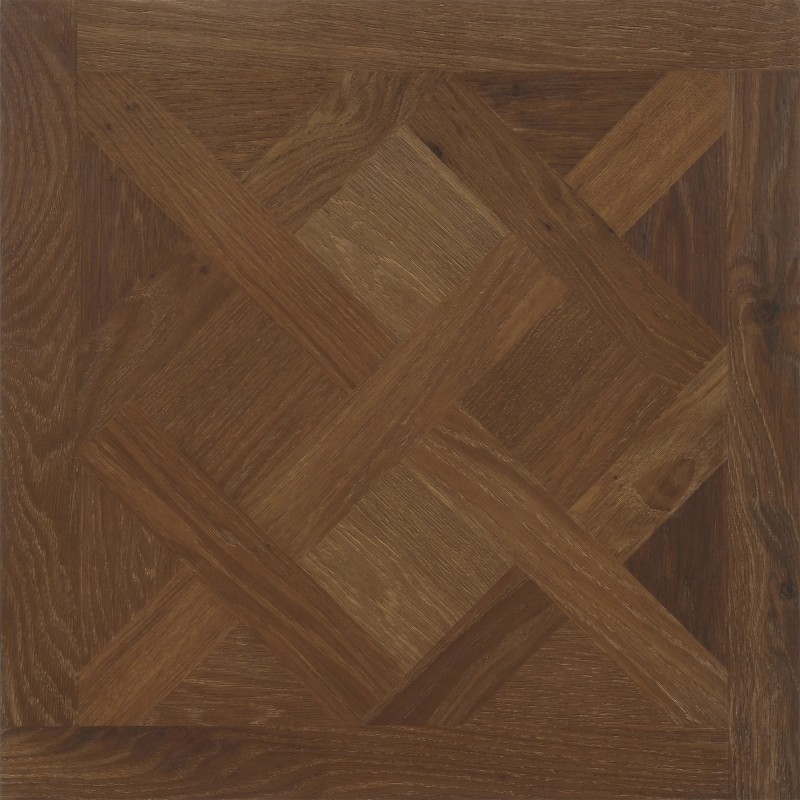 Luvanto Autumn Oak - Premium Design Basketweave Design Luxury Vinyl Flooring - Glue Down - 600mm x 600mm