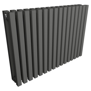 Ultraheat Klon Designer Anthracite D-Profile Double Horizontal Radiators (11 Sizes)