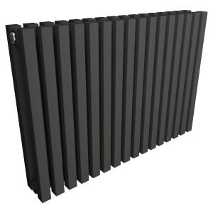 Ultraheat Klon Designer Black D-Profile Double Horizontal Radiators (10 Sizes)