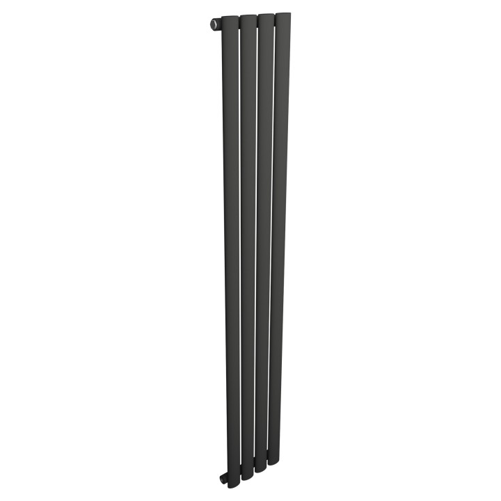 Ultraheat Sofi Black Single Double Oval Vertical Radiators