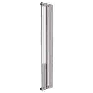 Ultraheat Linear Vertical Chrome Single Flat Panel Radiators (9 Sizes)