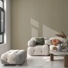 Luvanto Contemporary Ribbed Wave Effect Wall Panels - Cream - Insitu