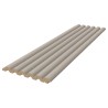 Luvanto Contemporary Ribbed Wave Effect Wall Panels - Taupe