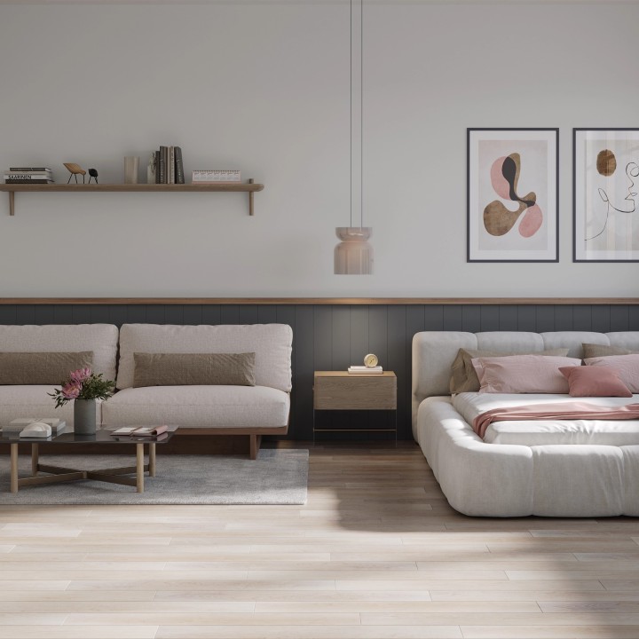 Scandi Oak - Luxury Vinyl Click Flooring - 178mm x 1218mm - Insitu