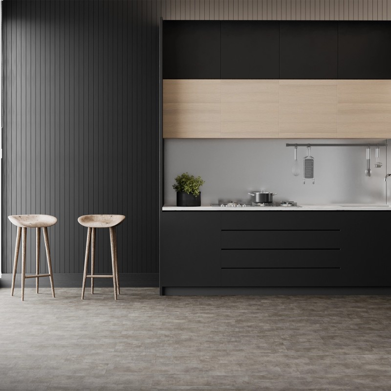 Alaska Grey - Luxury Vinyl Click Flooring - 178mm x 1218mm - Insitu