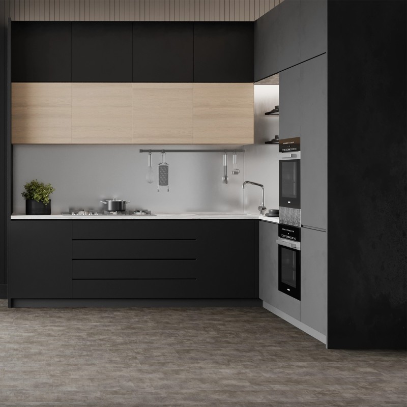 Alaska Grey - Luxury Vinyl Click Flooring - 178mm x 1218mm - Insitu
