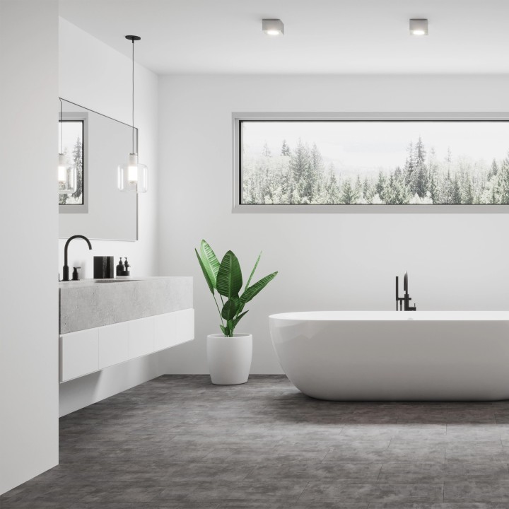 Gotham Grey - Luxury Vinyl Click Flooring - 178mm x 1218mm