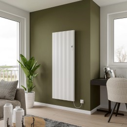 Kairo White Electric Flat Panel Radiator with Smart Control - 610 x 1600mm - Insitu