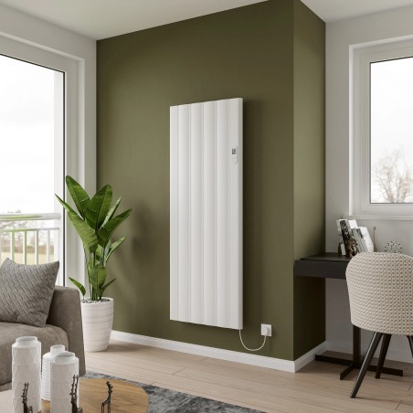 Kairo White Electric Flat Panel Radiator with Smart Control - 610 x 1600mm - Insitu
