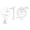 Branch Steam Free Colour Changing White/Warm LED Mirrors - 2 Sizes
