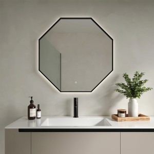 Como Black Colour Changing White/Warm LED Mirrors - 2 Sizes