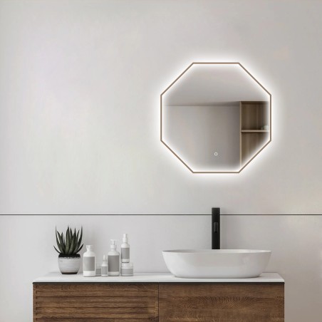 Como Colour Changing Mirrors - 600mm - Brushed Brass