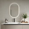 Siena Chrome Frame Steam Free Colour Changing LED Mirror - 500mm x 800mm - Insitu