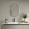 Siena Black Frame Steam Free Colour Changing LED Mirror - 500mm x 800mm - Insitu