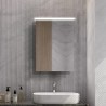 Eclipse Steam Free Colour Changing LED Mirror Cabinet - 500mm (w) x 700mm (h)