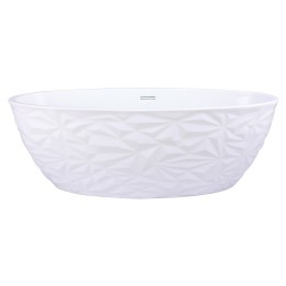 Sapporo Double Ended Freestanding Luxury Bath & Integrated Chrome Waste - 1700mm(l) x 750mm(w) x 600mm(h)