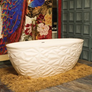 Sapporo Double Ended Freestanding Luxury Bath & Integrated Chrome Waste - 1700mm(l) x 750mm(w) x 600mm(h)