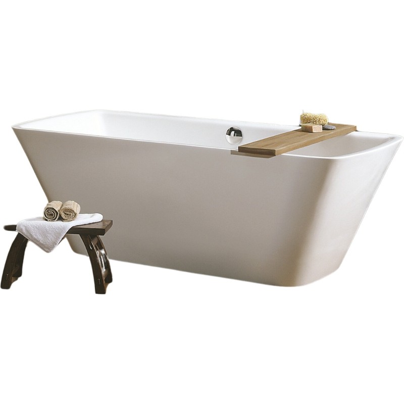 Kyoto Double Ended Freestanding Luxury Bath & Integrated Chrome Waste - 1720mm(l) x 850mm(w) x 630mm(h)